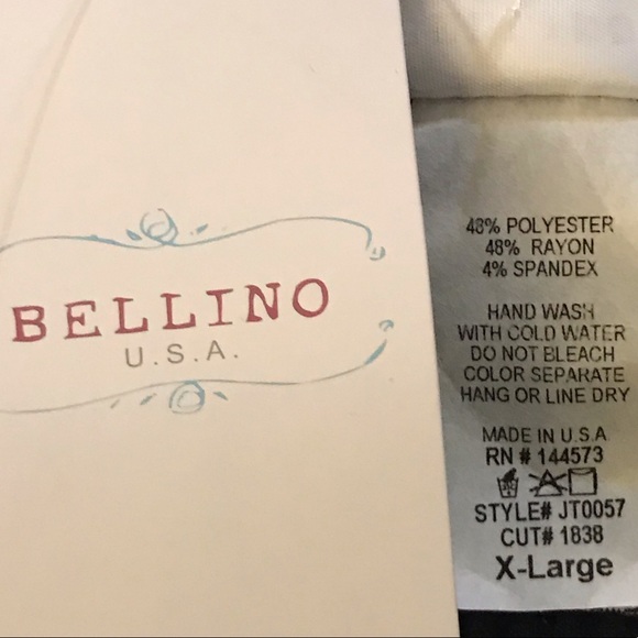 🆕 Bellino Black/White Stripe Blouse-X-Lg - Picture 6 of 6